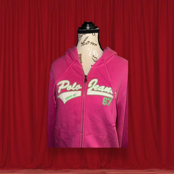 Polo Jeans Co Ralph Lauren Pink ZipUp Jacket - Picture 3 of 5